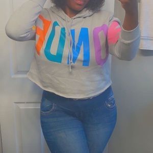 Crop top hoodie